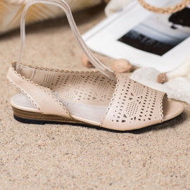 Goodin Kiiltävät kultaiset sandaalit kultainen 1