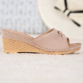 Tyylikkäät VINCEZA -glitteritossut keltainen 2