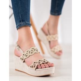 Aclys Wedge sandaalit beige 1