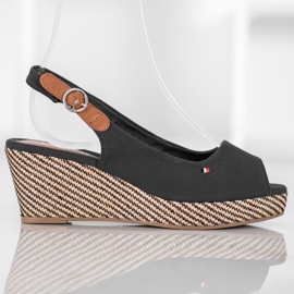 SHELOVET Klassiset Wedge -sandaalit musta 2