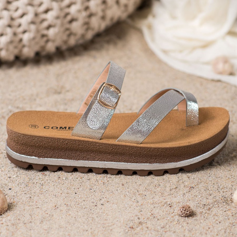 Comer Tossut muotialustalla harmaa 2