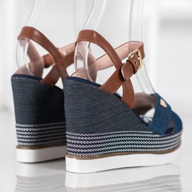 SHELOVET Wedge sandaalit sininen 1