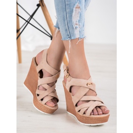 Comer Muoti Wedge Sandaalit beige 1