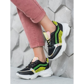 Marquiz Tennarit, joissa on neonlisäosat musta monivärinen 2