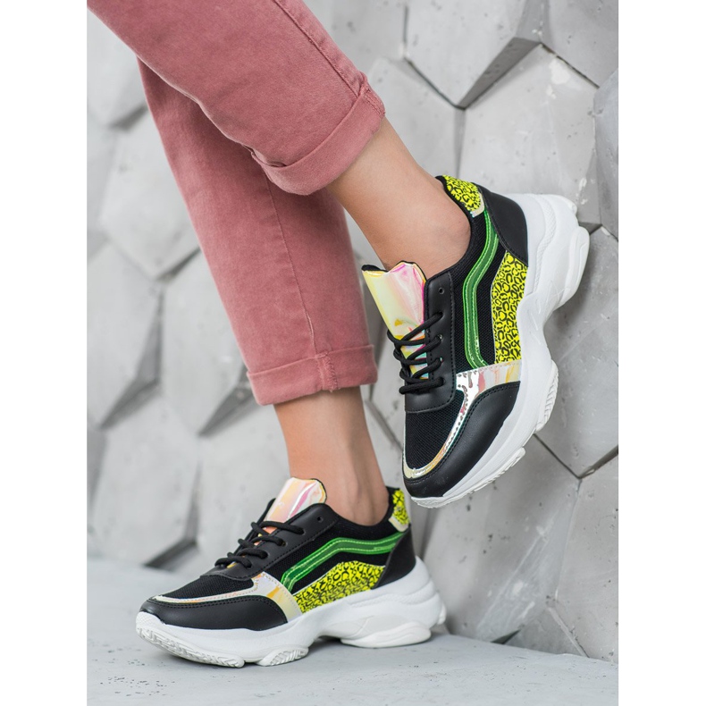 Marquiz Tennarit, joissa on neonlisäosat musta monivärinen 2