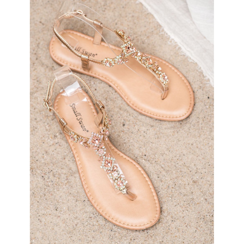 Small Swan Varvassandaalit, joissa kuutiometriä keltainen 2