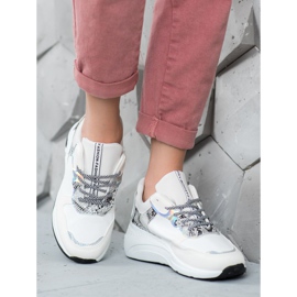 SHELOVET Snake Print Tennarit valkoinen monivärinen 2