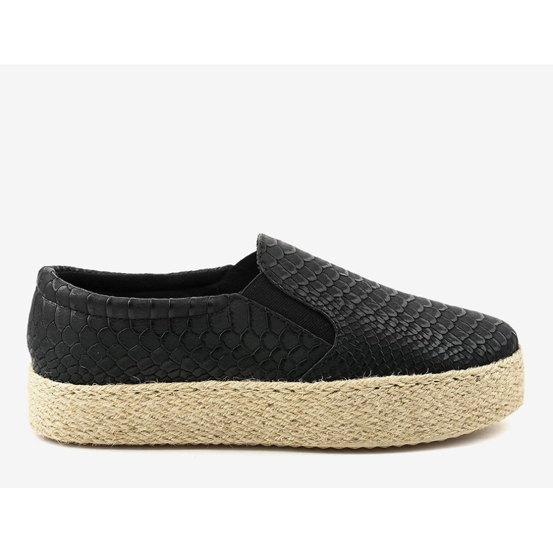 Musta liukuva espadrilli 6140 2
