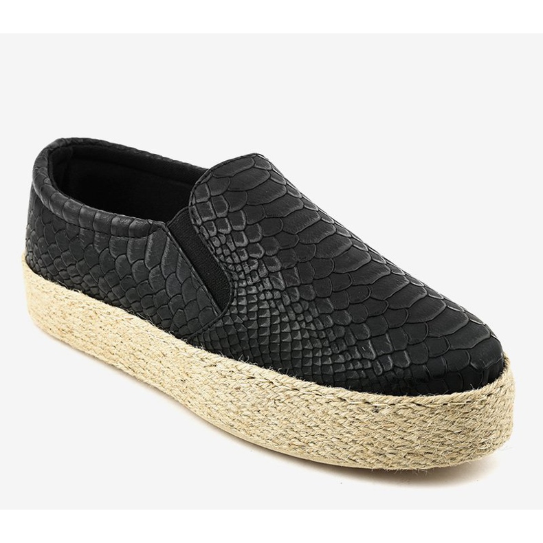 Musta liukuva espadrilli 6140 1