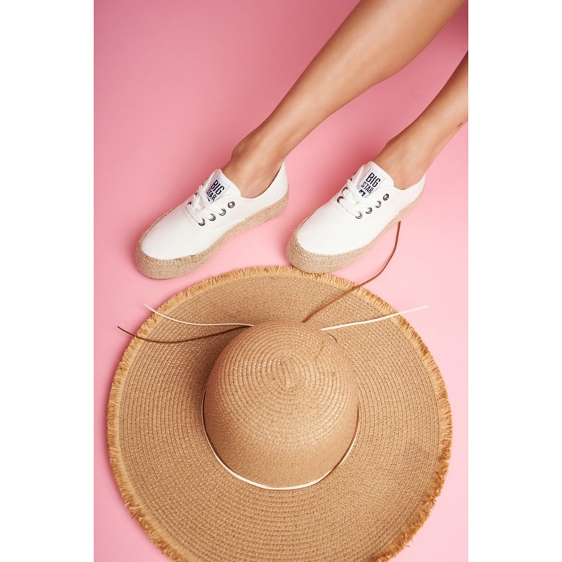 Naisten Espadrilles Big Star White FF274143 valkoinen 2