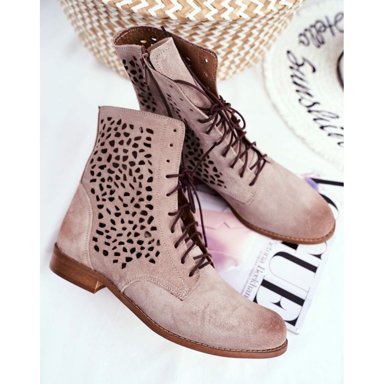 Nicole Naisten Cappucino Meridan -saappaat beige 1