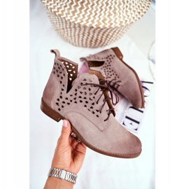 Nicole Naisten nahkakengät Cappucino Low Meridan beige 1