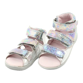 Metallien tyttöjen sandaalit Korkeasti ehkäisevää hopeaa Mazurek 291 2