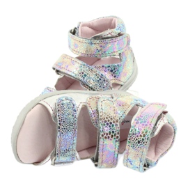 Metallien tyttöjen sandaalit Korkeasti ehkäisevää hopeaa Mazurek 291 5