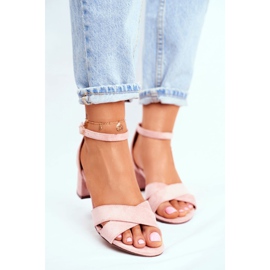 SEA Mokkanahkaiset sandaalit vaaleanpunaisessa Nelassa vaaleanpunainen 1