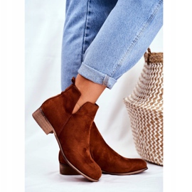 EVE Naisten saappaat Flat Heel Spring Camel Viva ruskea 2