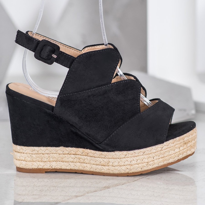 Small Swan Muoti Wedge Sandaalit musta 2