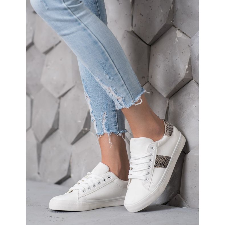 SDS Urheilujalkineet paksulla pohjalla valkoinen 1