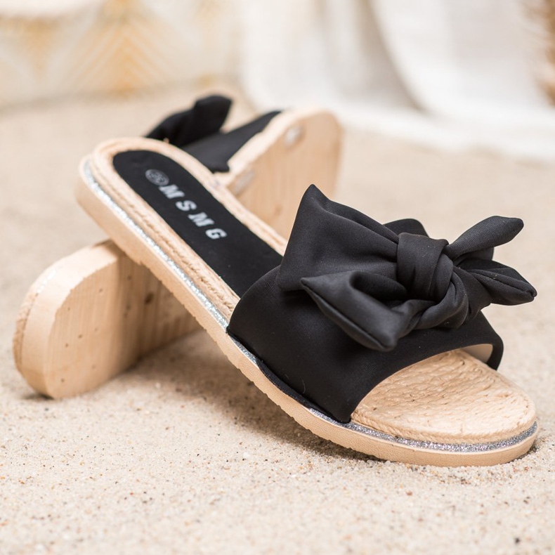 SHELOVET Tyylikkäät mustat tossut 1