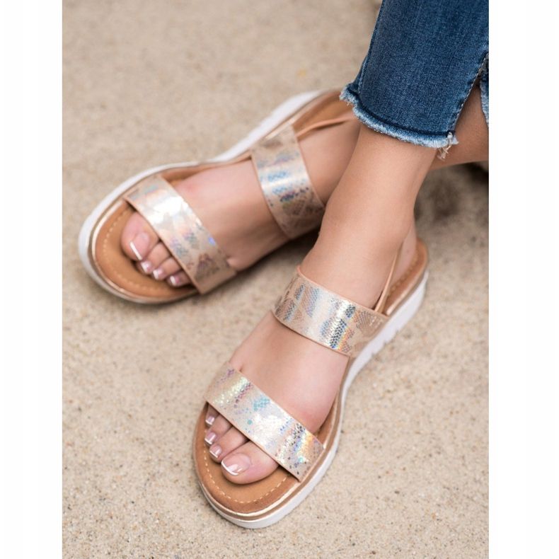 Small Swan Mukavat sandaalit holoefektillä monivärinen kultainen 1