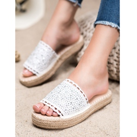 Small Swan Tossut kristalleilla valkoinen 2