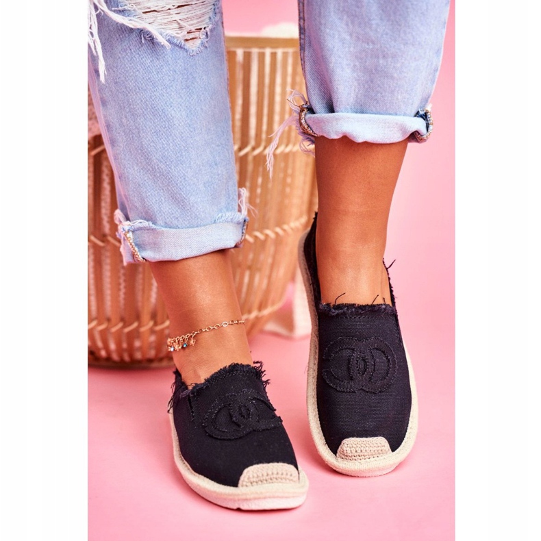 PS1 Flaure Black naisten espadrillit musta 2