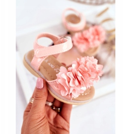 FRROCK Lasten sandaalit tarranauhalla hehkuva vaaleanpunainen Milena 2
