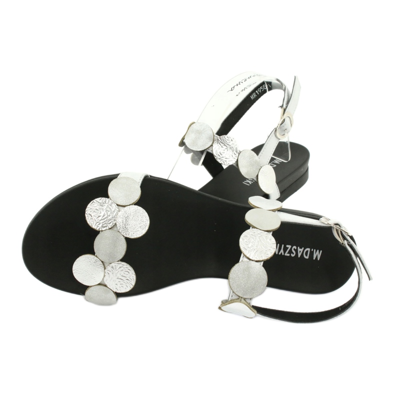 M.Daszyński Daszyński MR1958-1 hopeiset sandaalit ympyröillä hopea 3