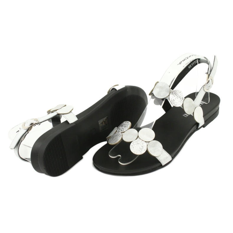 M.Daszyński Daszyński MR1958-1 hopeiset sandaalit ympyröillä hopea 2