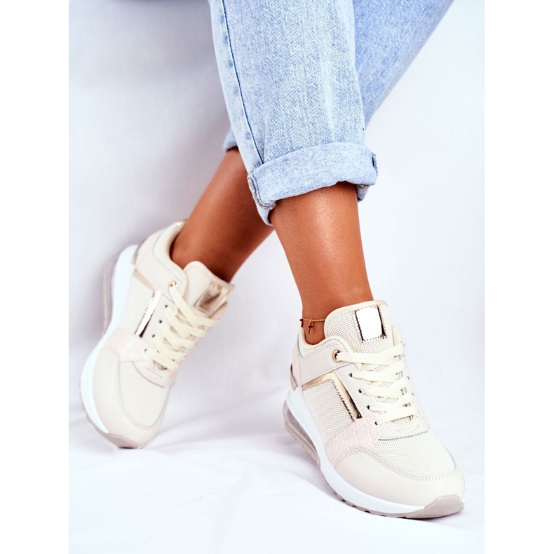 ADY Naisten urheilukengät Beige Sparks 1