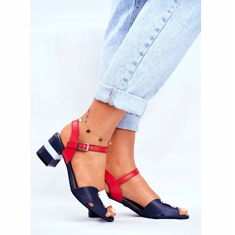 Naisten sandaalit Maciejka Nahka Laivastonsininen 04120-17 / 00-5 1