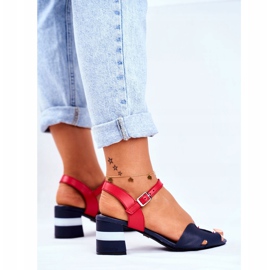 Naisten sandaalit Maciejka Nahka Laivastonsininen 04120-17 / 00-5 2