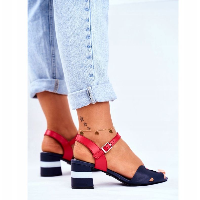 Naisten sandaalit Maciejka Nahka Laivastonsininen 04120-17 / 00-5 2