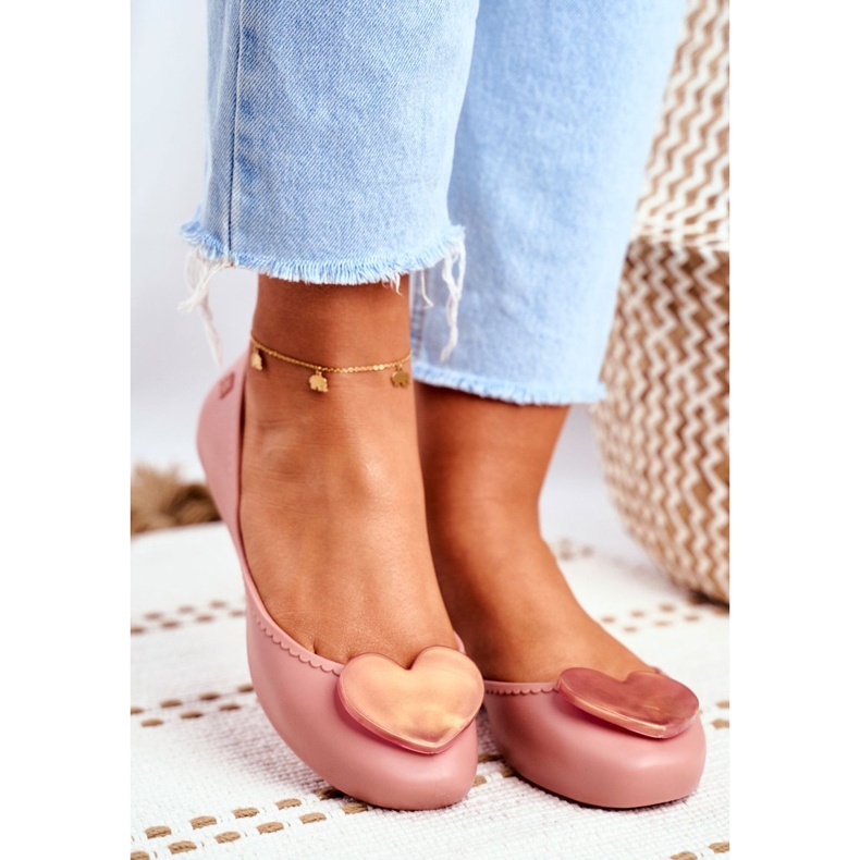 Naisten tuoksuvat kumi ballerinat ZAXY Pink FF285052 vaaleanpunainen 1
