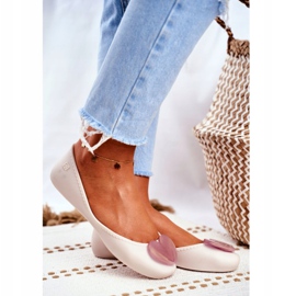 Naisten tuoksuvat kumi ballerinat ZAXY Beige FF285051 2