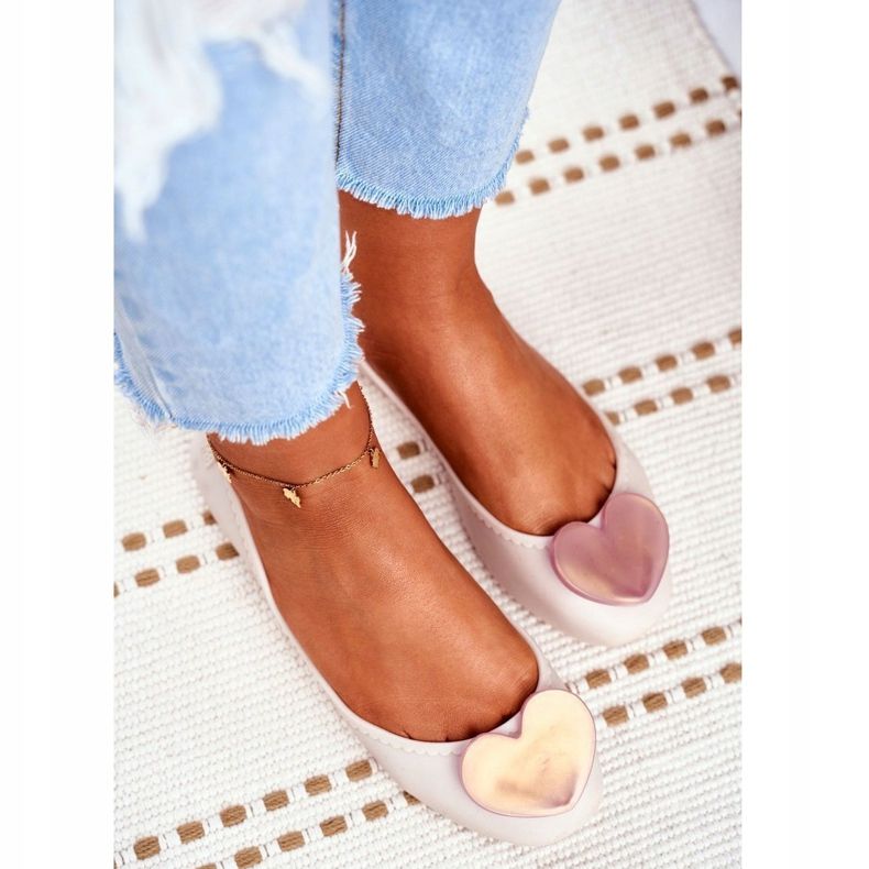 Naisten tuoksuvat kumi ballerinat ZAXY Beige FF285051 1