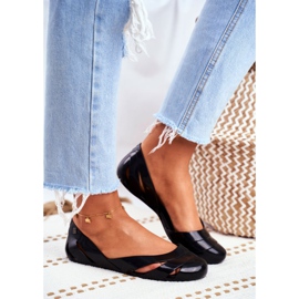 Naisten tuoksuvat kumi -ballerinat ZAXY musta FF285053 1