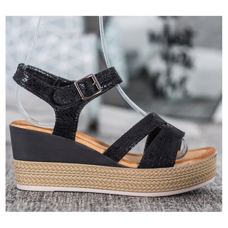 Sea Elves Mukavat sandaalit musta 2