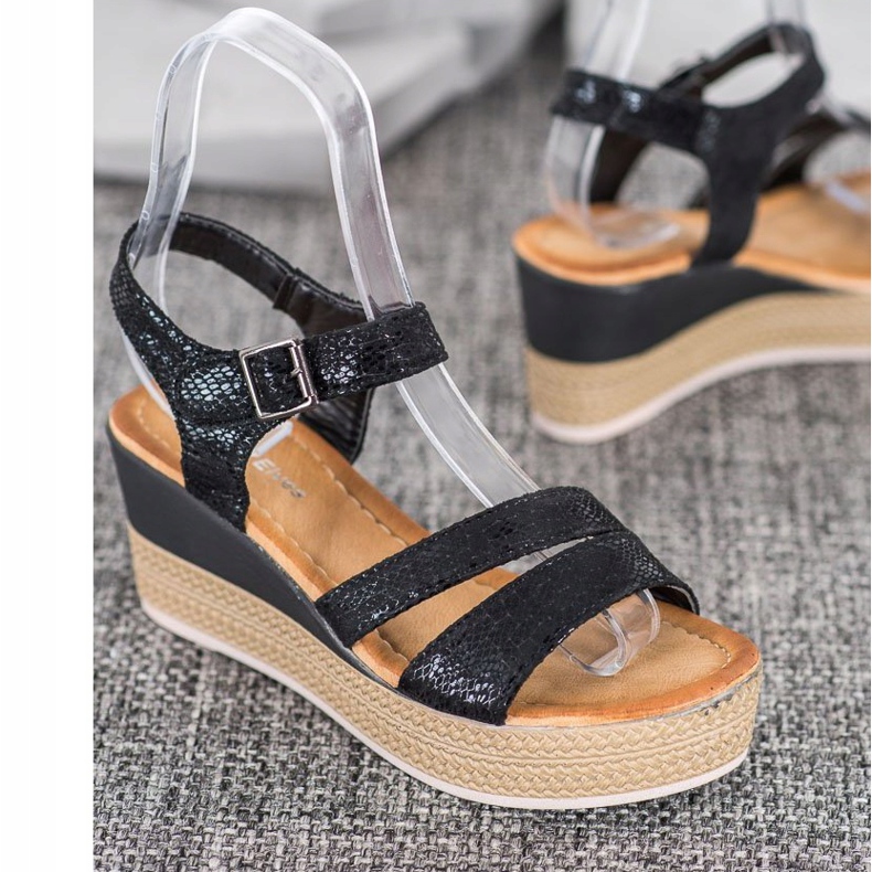 Sea Elves Mukavat sandaalit musta 1