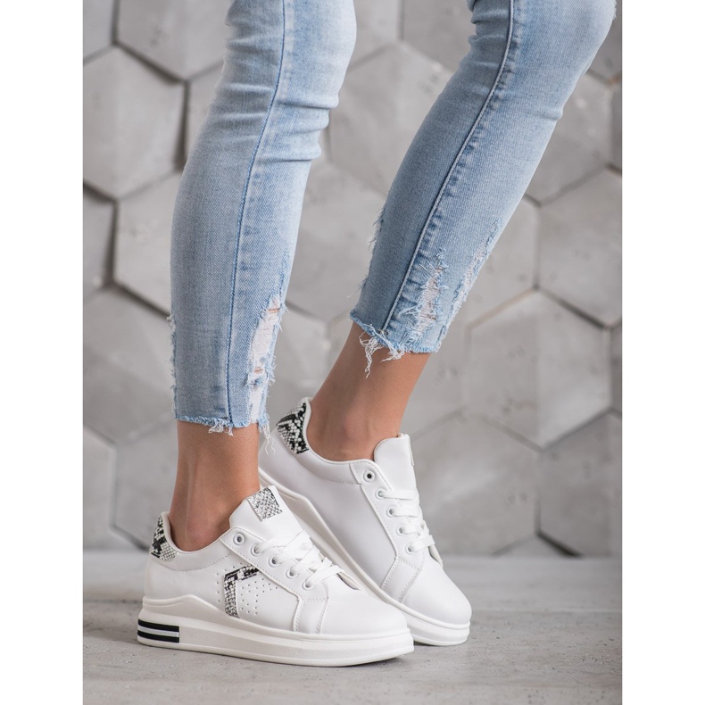 SHELOVET Urheilukengät eko -nahkaa valkoinen 1