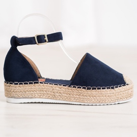 SHELOVET Avoimet espadrillit sininen 2