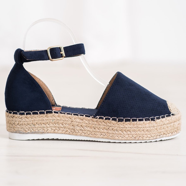 SHELOVET Avoimet espadrillit sininen 2