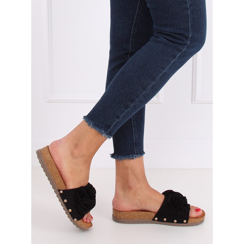 Musta naisten musta tossut F191 Musta 2