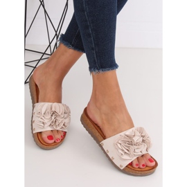 Naisten beige tossut F191 Beige 2