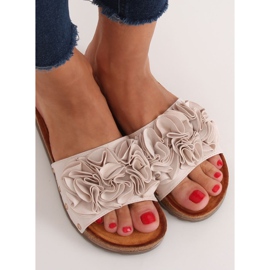 Naisten beige tossut F191 Beige 1