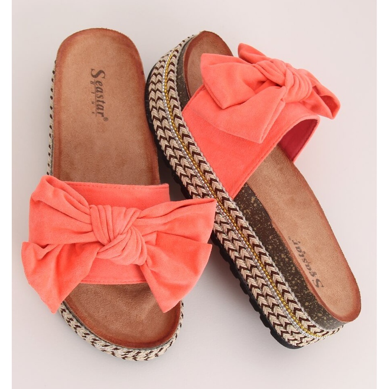 Coral CK137P Korallitossut korkealla pohjalla oranssi 1