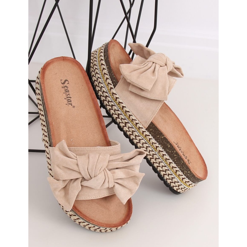 Korkeat pohjatossut beige CK137P Beige 1