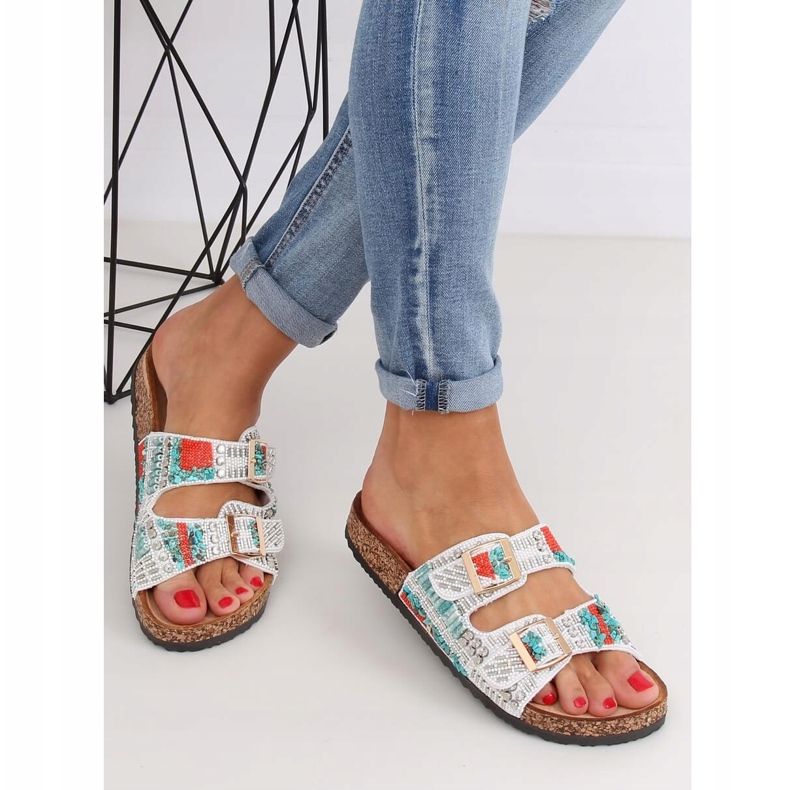 Scholki valkoisilla helmillä CK133P Valkoinen monivärinen 1