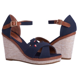 SEA Naisten sandaalit Wedge Blue LaMane ruskea tummansininen 3