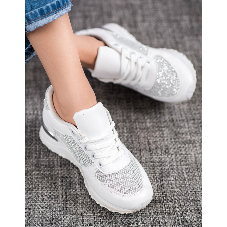 SHELOVET Tyylikkäät valkoiset urheilukengät valkoinen 2